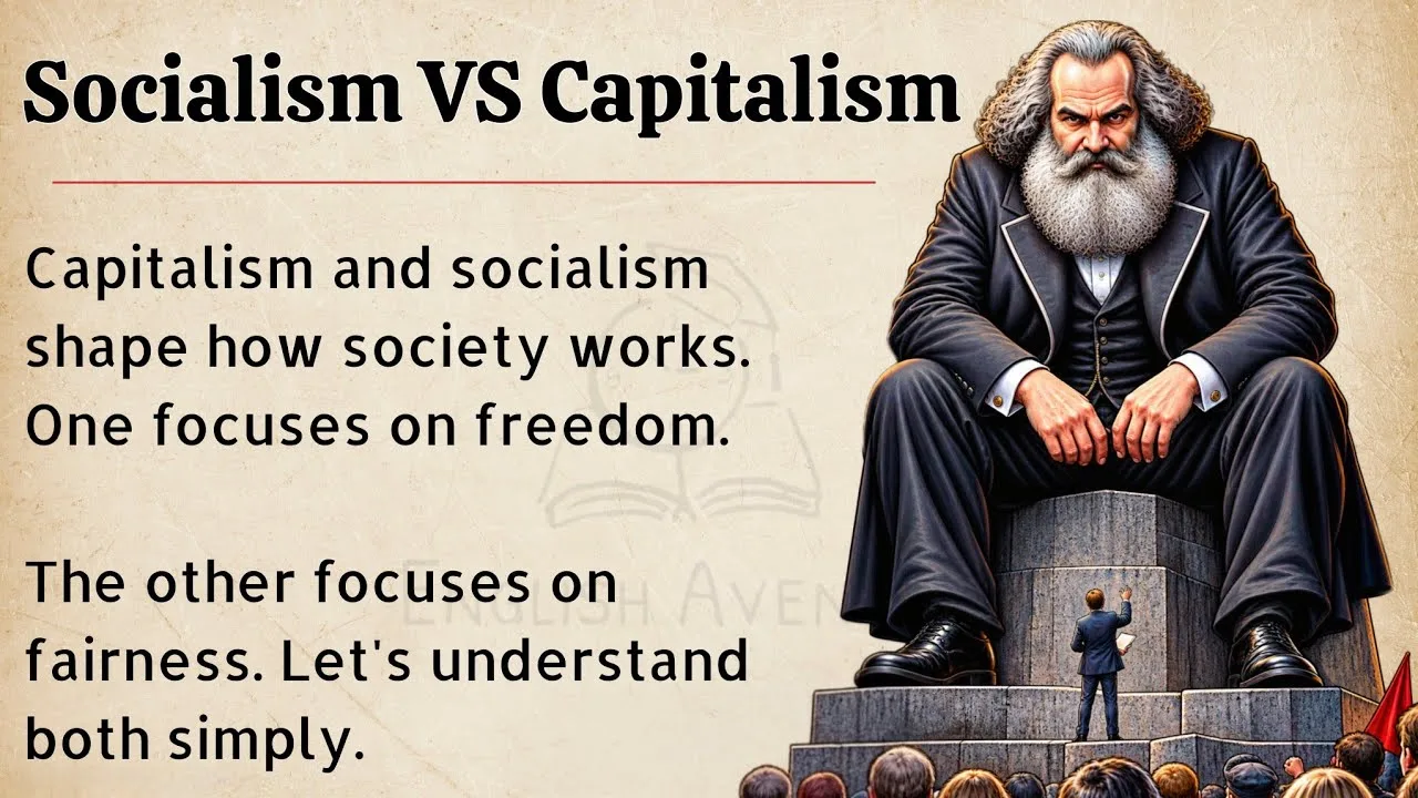 Video cover for Socialism vs Capitalism | Explained In The Simplest Way | Improve Your English Fluency ✅️