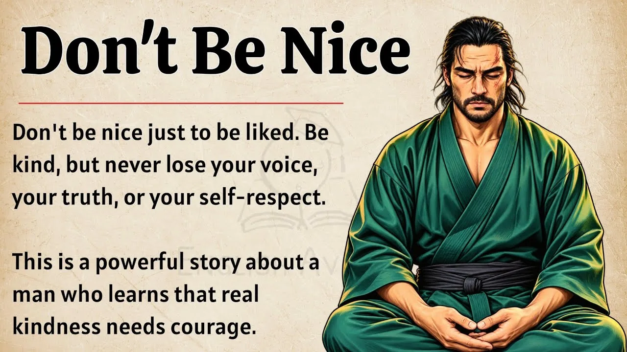 Video cover for Don't Be Nice | Learn English Through Motivational Video 🔥 | English Learning Podcast 🎧