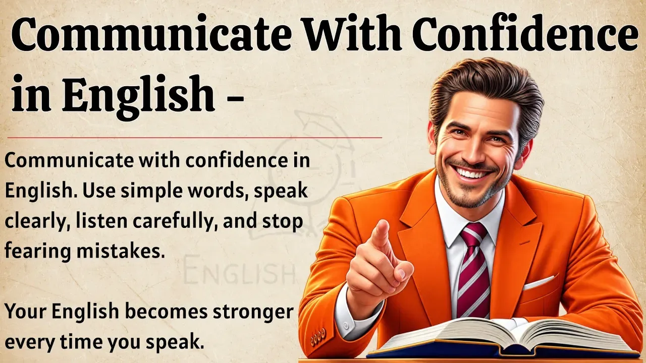 Video cover for Communicate With Confidence In English | Speak Clearly Without Fear | Graded Reader ✅️